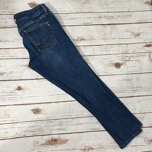 Silver Suki Skinny Crop Jeans Size 28 l 25